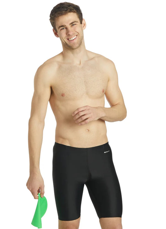 Solid Compression Jammer Swimsuit
