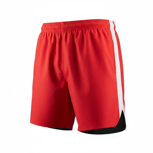 Men's Red Athletic Swim Trunks