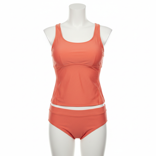 Women's Coral Tankini Set